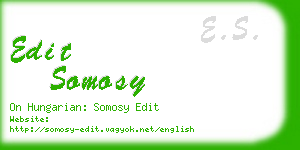 edit somosy business card